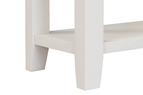 Cashmere Wooden 2 Drawer Console Table Oak Top