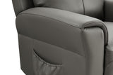 Ash Leather Lift and Rise Dual Motor Electric Recliner