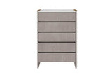 Mondello Tall Chest 5 Drawer Washed Oak