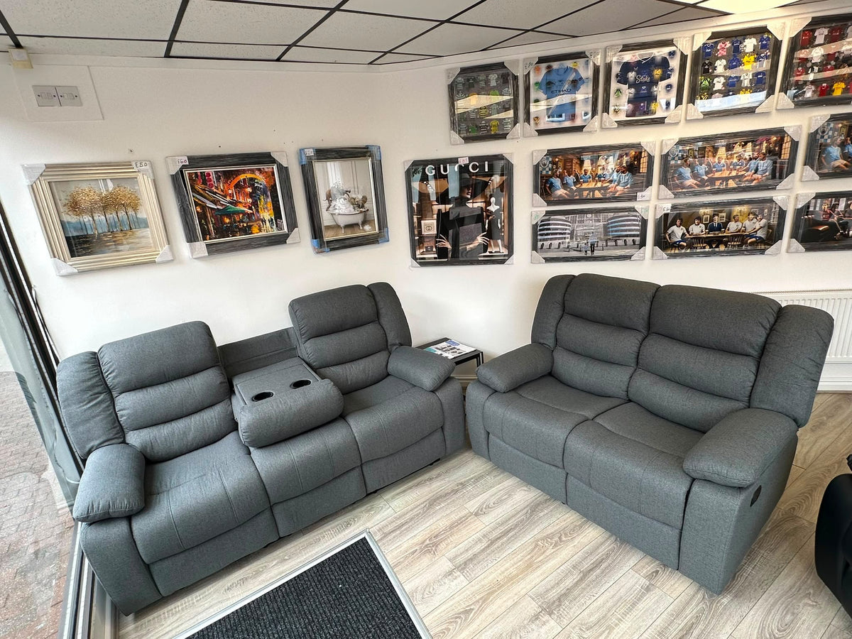 Verona 3+2 Fabric Recliner Sofa Set