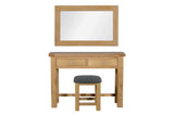 Natural Oak 2 Drawer Dressing Table