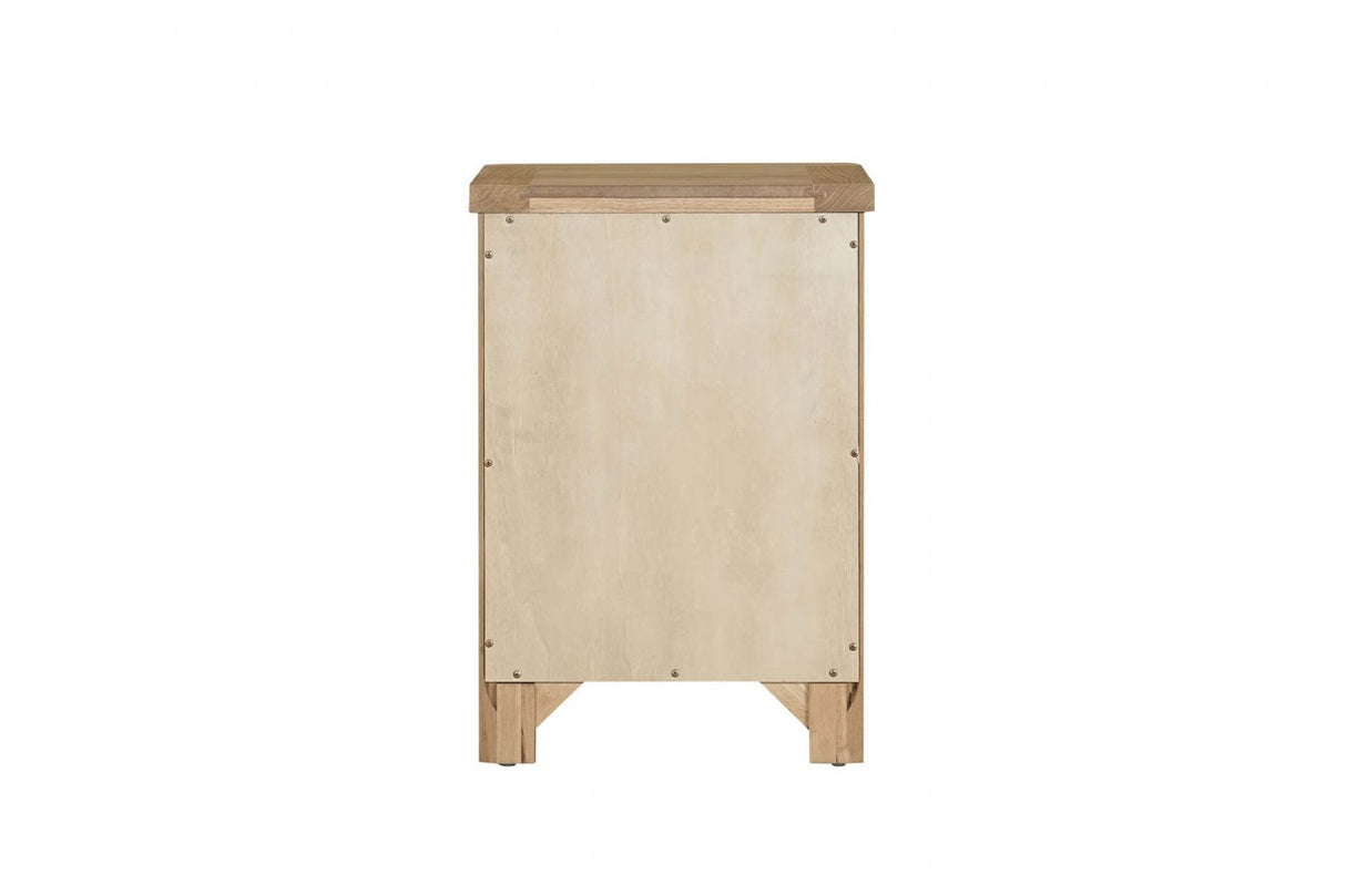 Marsden Bedside Table 3 Drawer Natural Oak (Nett)