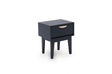 Modern Blue Wooden 1 Drawer Bedside Table Cabinet