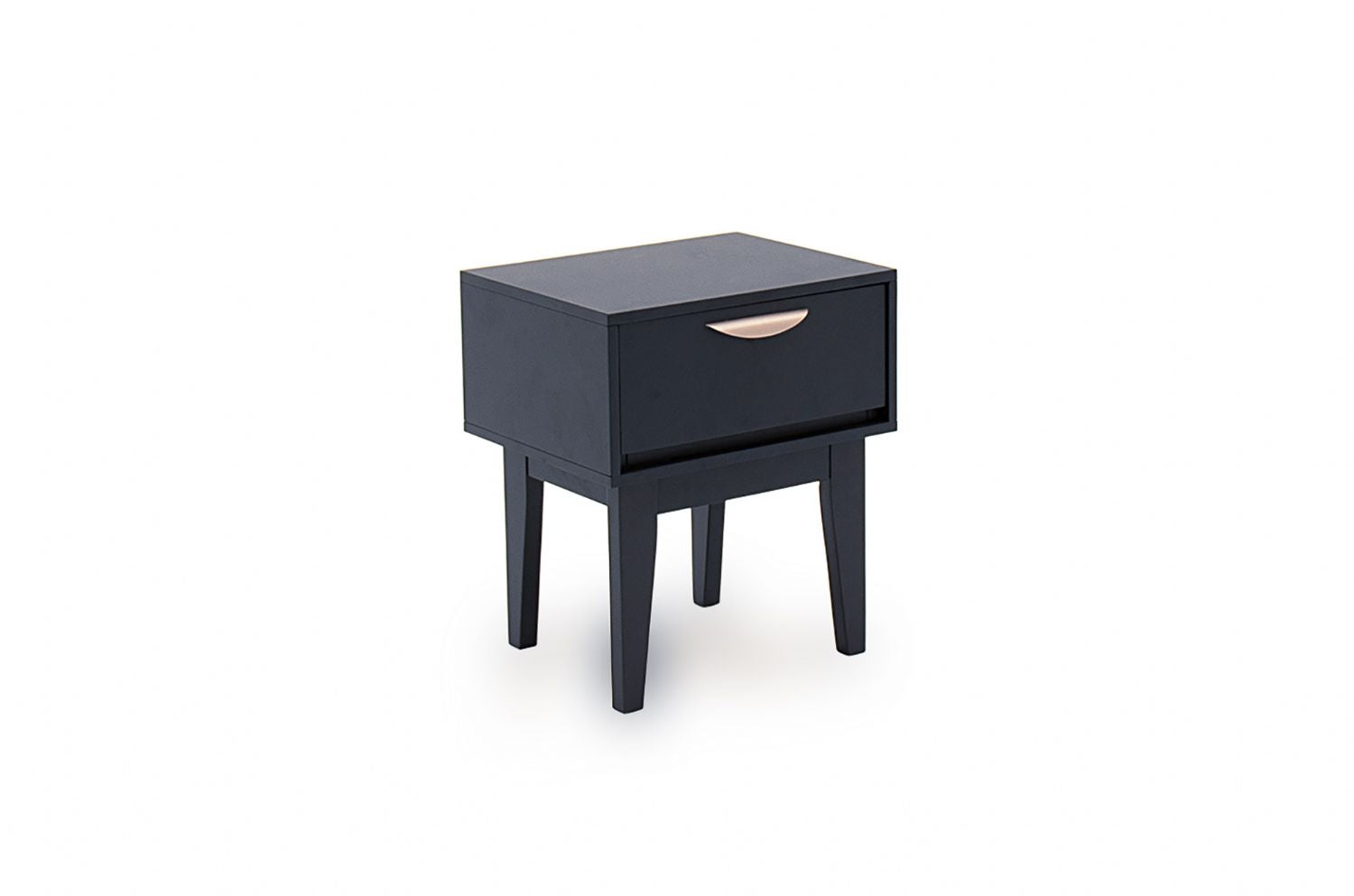 Modern Blue Wooden 1 Drawer Bedside Table Cabinet