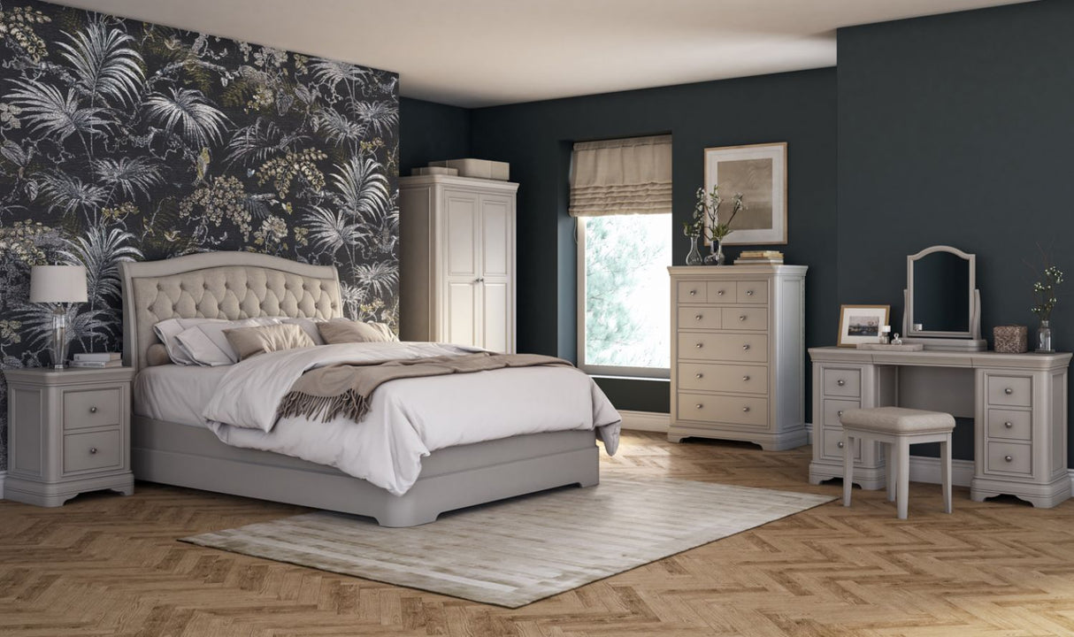 Taupe Painted Large Tall Chest of 8 Drawers