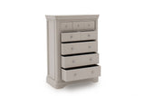 Taupe Painted Large Tall Chest of 8 Drawers