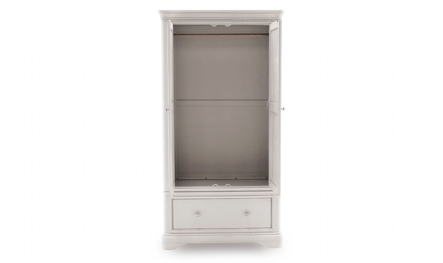 Taupe Painted Double Wardrobe