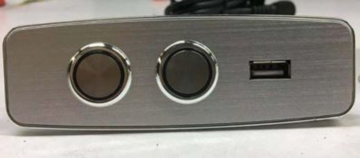 Grey Leather 2 Seater Electric Reclining Sofa