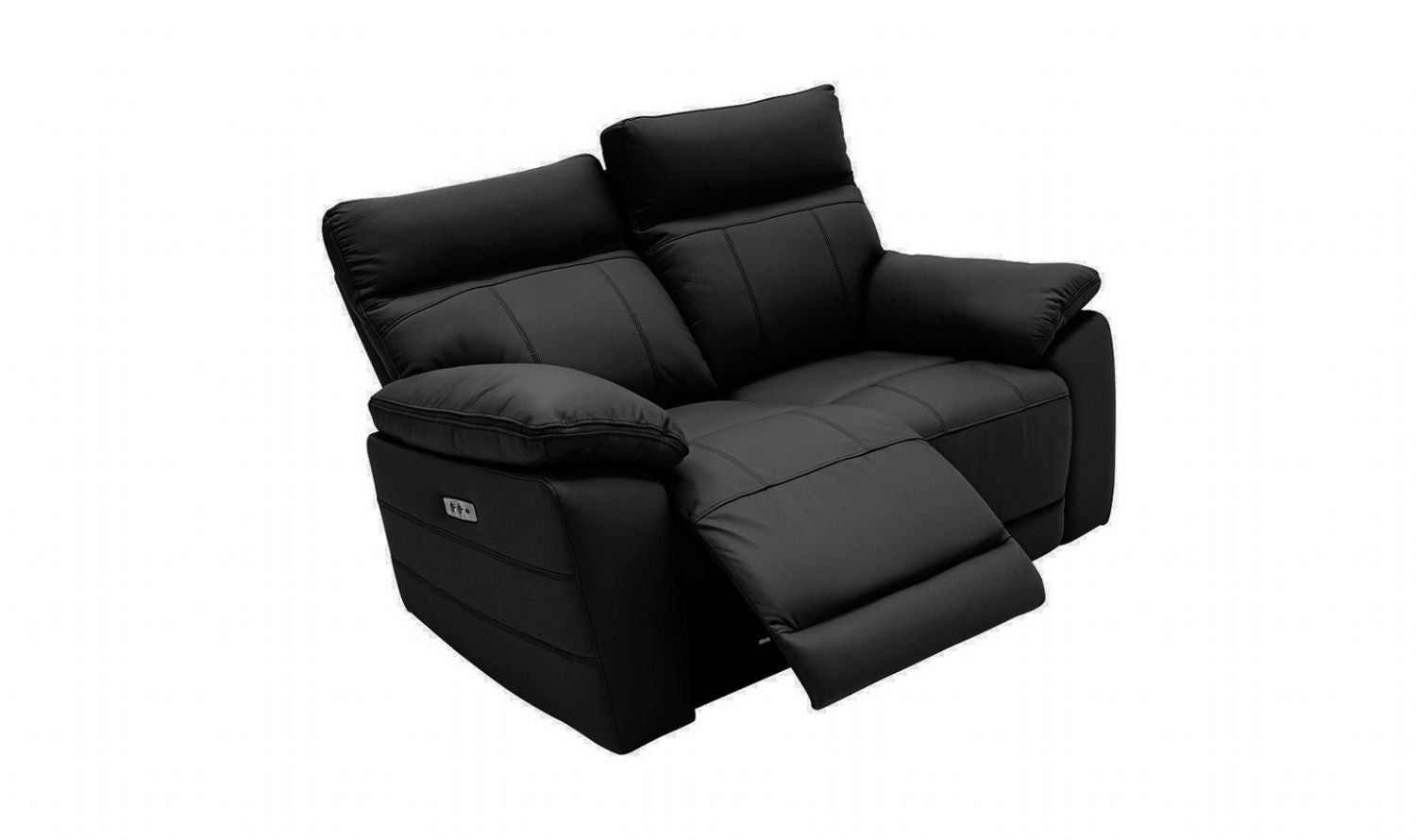2 Seater Electric Recliner Black
