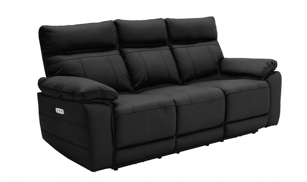 3 Seater Electric Recliner Black