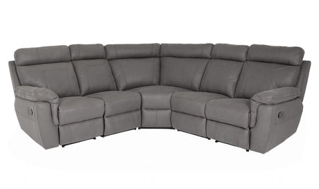 Modern Grey Fabric Armless Sectional Corner Group Sofa