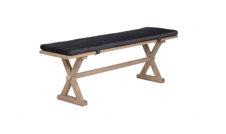 Rustic Finish Oak Framed 150cm Wide Living Room Bench