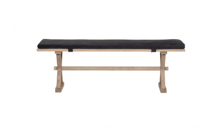 Rustic Finish Oak Framed 150cm Wide Living Room Bench