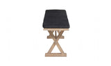 Rustic Finish Oak Framed 150cm Wide Living Room Bench