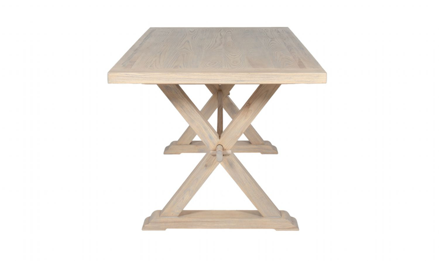 Natural Oak 1.6m Rectangular Dining Table with Cross Legs