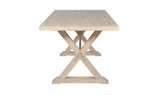 Natural Oak 1.6m Rectangular Dining Table with Cross Legs