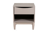 Grey Painted Wooden Bedside Table