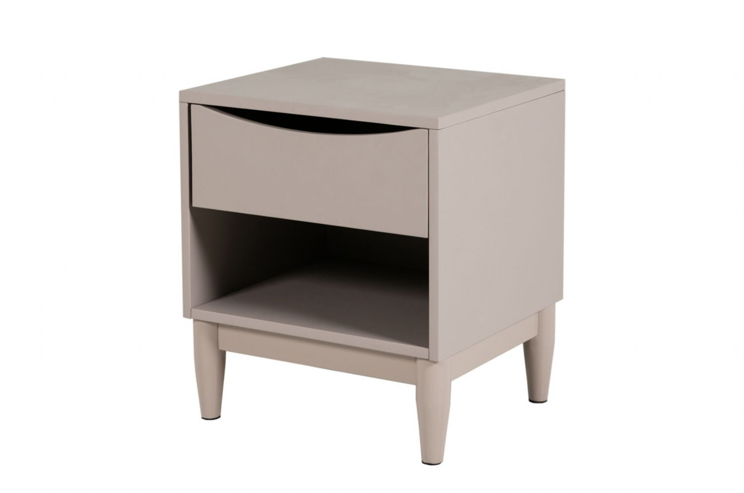 Grey Painted Wooden Bedside Table