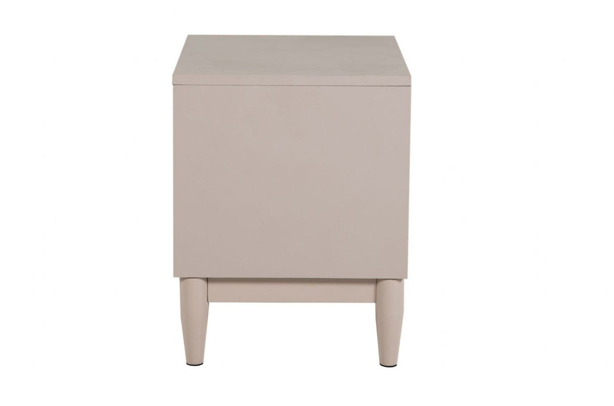 Grey Painted Wooden Bedside Table