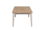 Scandi Taupe Rectangular Coffee Table Oak Wood Top