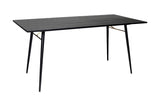 Black and Copper Small 120cm Dining Table Metal Legs