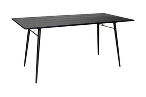Black and Copper Small 120cm Dining Table Metal Legs