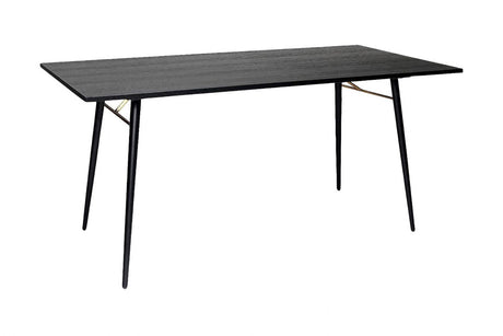 Black and Copper Small 120cm Dining Table Metal Legs