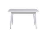 White Rectangular Dining Table