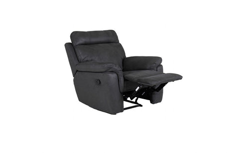 Azul Fabric Manual Recliner Chair with Cushioned Headrest