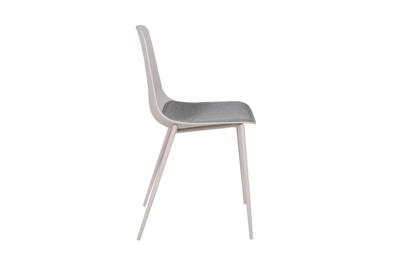 Stone Moulded Seat Dining Chair Fabric Padded Seat