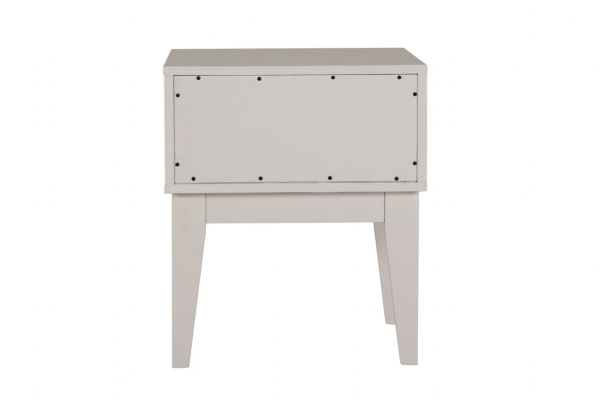 Modern Taupe Wooden 1 Drawer Bedside Cabinet