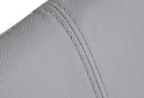 Modern Grey PU Leather Bar Stool Cantilever Metal Legs