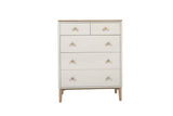 Chest 5 Drawers Cashmere Oak