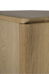 Modern Natural Oak Tall 5 Drawer Chest and Pin Style Legs
