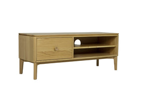 Natural Oak Large 1 Drawer TV Entertainment Media Unit