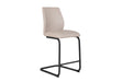 Taupe Faux Leather Counter Cantilever Kitchen Bar Stool