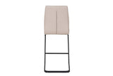 Taupe Faux Leather Counter Cantilever Kitchen Bar Stool