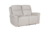 Stone Grey Leather Match 2 Seater Electric Reclining Sofa