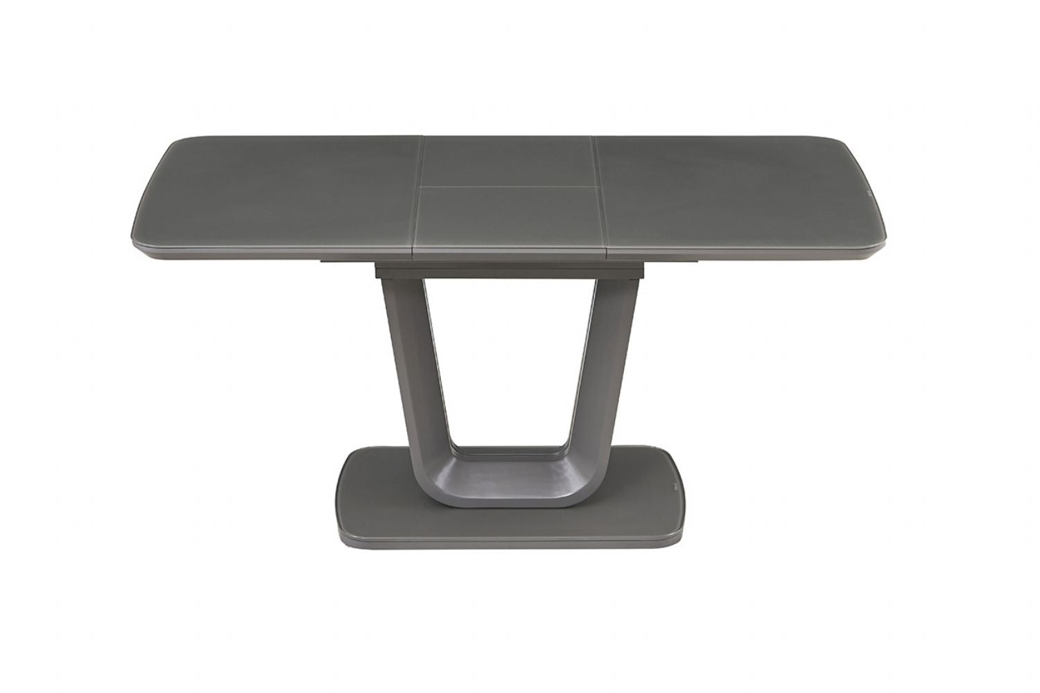 Matt Graphite Grey Finish 120 to 160cm Extending Dining Table