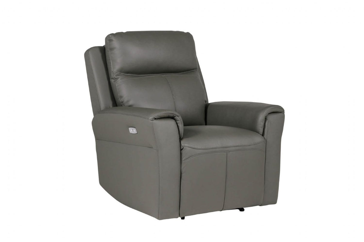 Grey Single Seater Electric Recliner Chair with USB