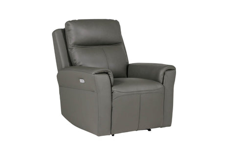 Grey Single Seater Electric Recliner Chair with USB