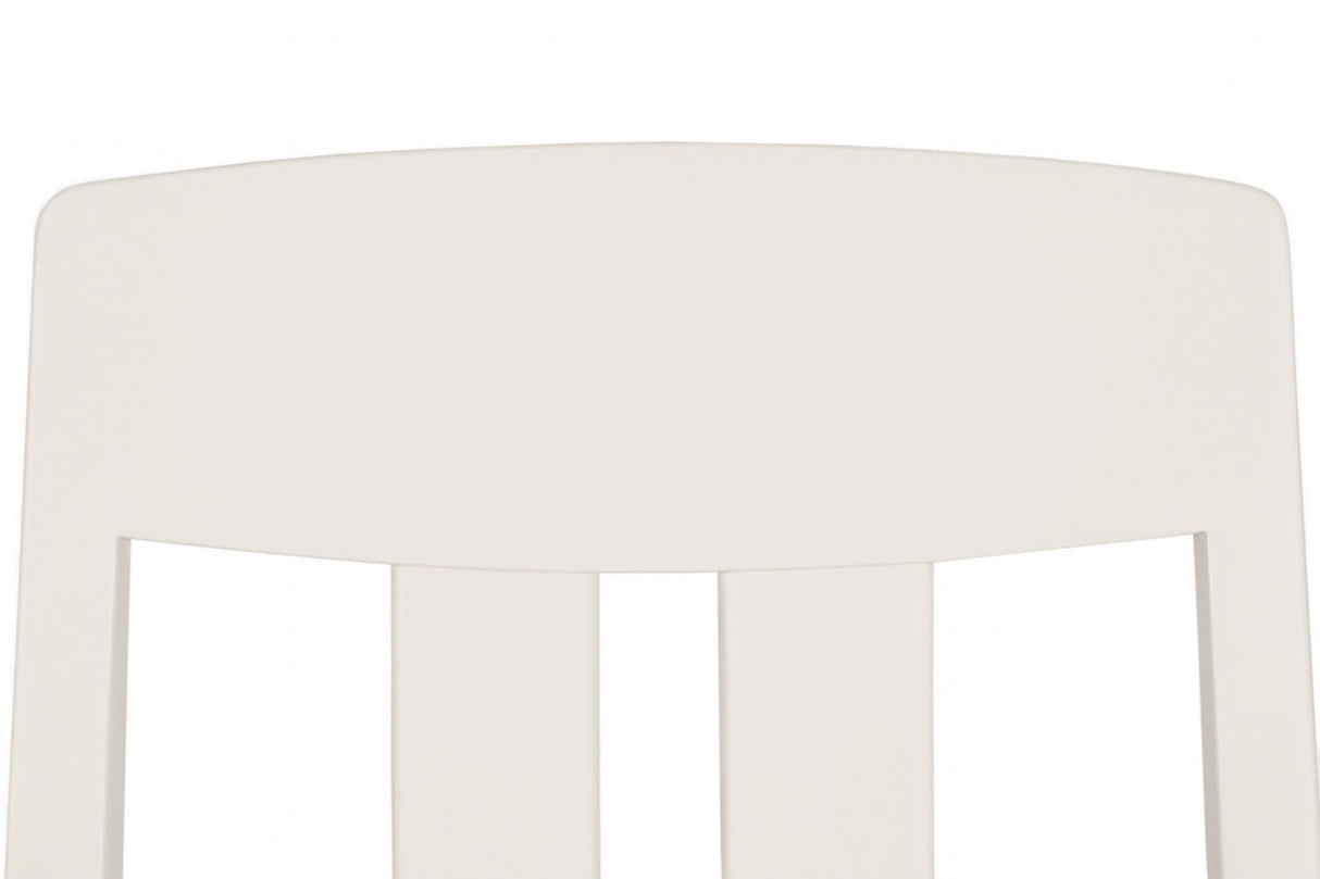 Grey and Taupe Slat Back Dining Chair with Padded Seat