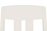 Grey and Taupe Slat Back Dining Chair with Padded Seat