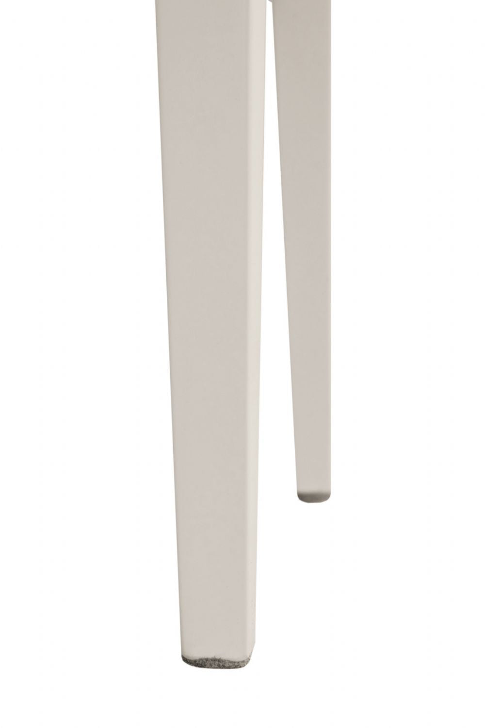 Grey and Taupe Slat Back Dining Chair with Padded Seat