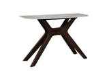 Brown Wooden Console Table Sintered Stone Top