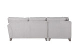 Light Grey Linen Fabric Upholstered Left Hand Facing Corner Sofa