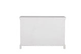 Bone White Wooden Dressing Chest of 7 Drawers