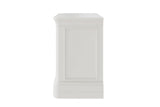 Bone White Painted Wooden 2 Drawer Bedside Chest