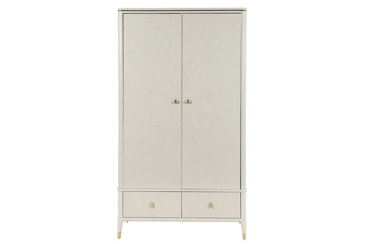 Diletta 2 Door Wardrobe Stone