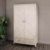 Diletta 2 Door Wardrobe Stone